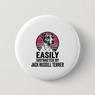 Badge Rond 5 Cm T-shirt vintage Jack Russell Terrier facilement di