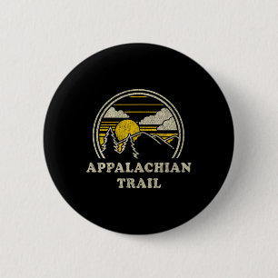 Badge Rond 5 Cm T Shirt Vintage Randonnée Montagnes Appalachian Tr