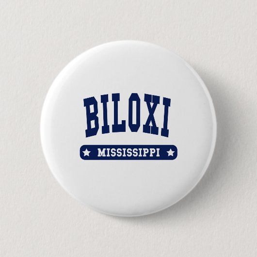 Badge Rond 5 Cm T-shirts Biloxi Mississippi College Style (Devant)