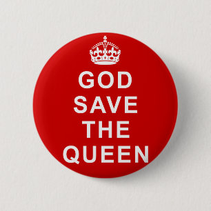 Badge Rond 5 Cm T-shirts de God Save the Queen, sacs, cadeaux