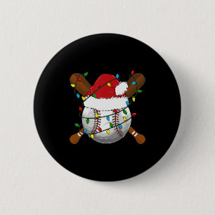 Badge Rond 5 Cm T-shirts de Noël drôles de baseball pour famille a