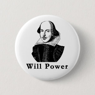 Badge Rond 5 Cm T-shirts de PUISSANCE de VOLONTÉ de William