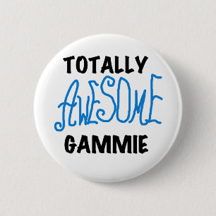 Badge Rond 5 Cm T-shirts et cadeaux bleus totalement