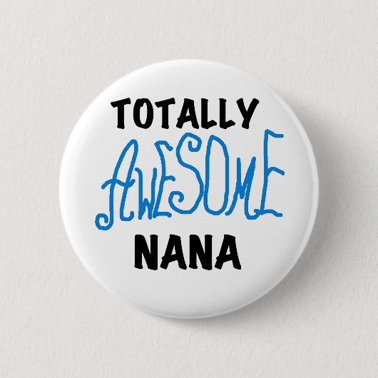 Badge Rond 5 Cm T-shirts et cadeaux bleus totalement (Devant)