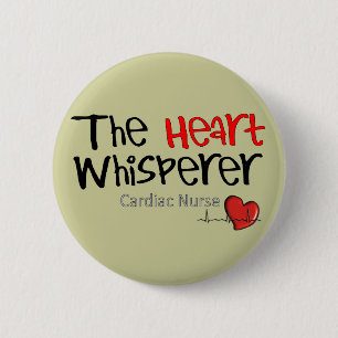 Badge Rond 5 Cm T-shirts et cadeaux cardiaques d'infirmière