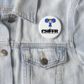 Badge Rond 5 Cm T-shirts et cadeaux Cheerleading bleus (En situation)