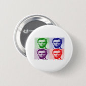 Badge Rond 5 Cm T-shirts et cadeaux d'Abraham Lincoln (Devant & derrière)