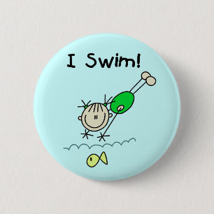 Badge Rond 5 Cm T-shirts et cadeaux de bain de la fille I