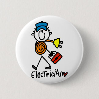 Badge Rond 5 Cm T-shirts et cadeaux de base d'électricien