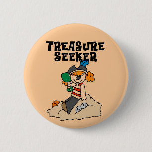 Badge Rond 5 Cm T-shirts et Cadeaux de Chercheur de Trésor