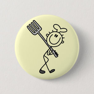 Badge Rond 5 Cm T-shirts et cadeaux de cuisinier bonhomme allumett