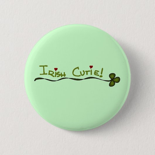Badge Rond 5 Cm T-shirts et cadeaux de Cutie d'Irlandais (Devant)