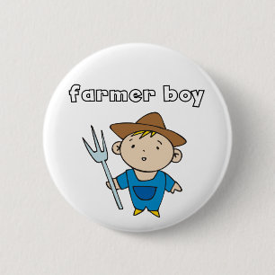 Badge Rond 5 Cm T-shirts et cadeaux de garçon d'agriculteur