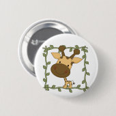 Badge Rond 5 Cm T-shirts et cadeaux de girafe de bébé (Devant & derrière)