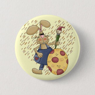 Badge Rond 5 Cm T-shirts et cadeaux de lapin de Pâques