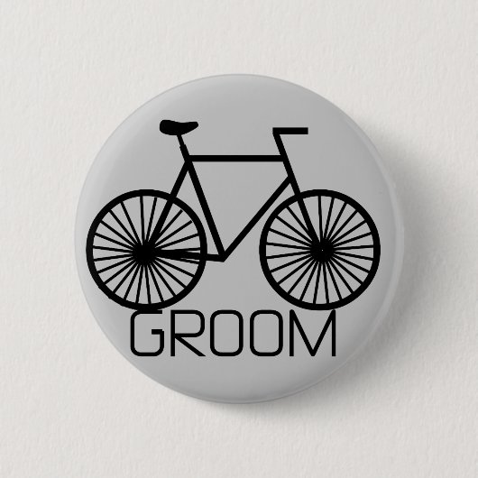Badge Rond 5 Cm T-shirts et cadeaux de marié de bicyclette (Devant)