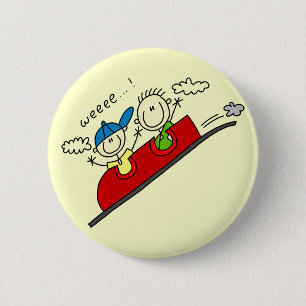 Badge Rond 5 Cm T-shirts et cadeaux de montagnes russes