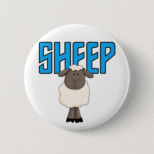Badge Rond 5 Cm T-shirts et cadeaux de moutons (Devant)