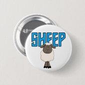 Badge Rond 5 Cm T-shirts et cadeaux de moutons (Devant & derrière)