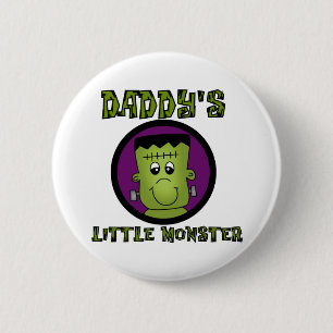 Badge Rond 5 Cm T-shirts et cadeaux de papa Little Monster