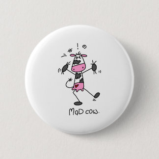 Badge Rond 5 Cm T-shirts et cadeaux de vache folle
