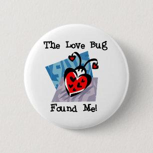 Badge Rond 5 Cm T-shirts et cadeaux de Valentine d'insecte d'amour