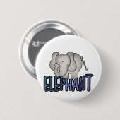 Badge Rond 5 Cm T-shirts et cadeaux d'éléphant (Devant & derrière)