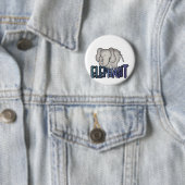Badge Rond 5 Cm T-shirts et cadeaux d'éléphant (En situation)