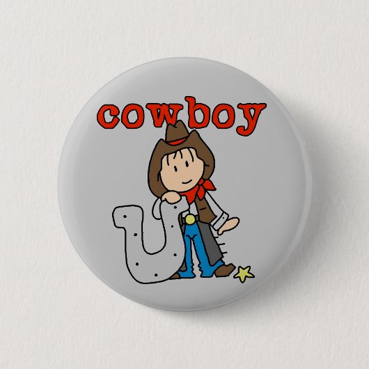 Badge Rond 5 Cm T-shirts et cadeaux en fer à cheval de cowboy (Devant)
