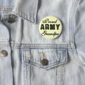 Badge Rond 5 Cm T-shirts et cadeaux fiers de grand-papa d'armée (En situation)