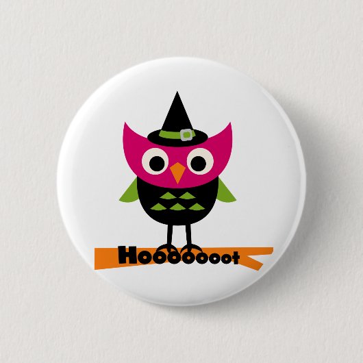 Badge Rond 5 Cm T-shirts et cadeaux Halloween Owl (Devant)