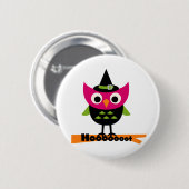 Badge Rond 5 Cm T-shirts et cadeaux Halloween Owl (Devant & derrière)