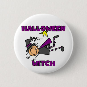 Badge Rond 5 Cm T-shirts et cadeaux Halloween Witch