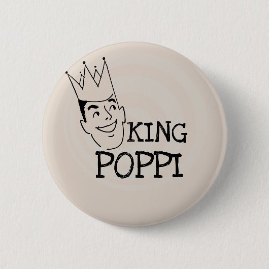 Badge Rond 5 Cm T-shirts et cadeaux King Poppi (Devant)