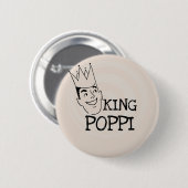 Badge Rond 5 Cm T-shirts et cadeaux King Poppi (Devant & derrière)