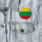 Badge Rond 5 Cm T-shirts et cadeaux lithuaniens de drapeau (En situation)