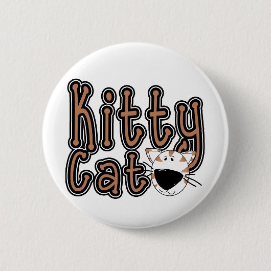 Badge Rond 5 Cm T-shirts et cadeaux mignons de chat de Kitty (Devant)