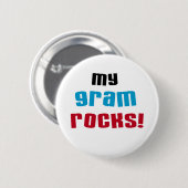 Badge Rond 5 Cm T-shirts et cadeaux My Gram Rocks (Devant & derrière)