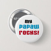Badge Rond 5 Cm T-shirts et cadeaux My Papaw Rocks (Devant & derrière)