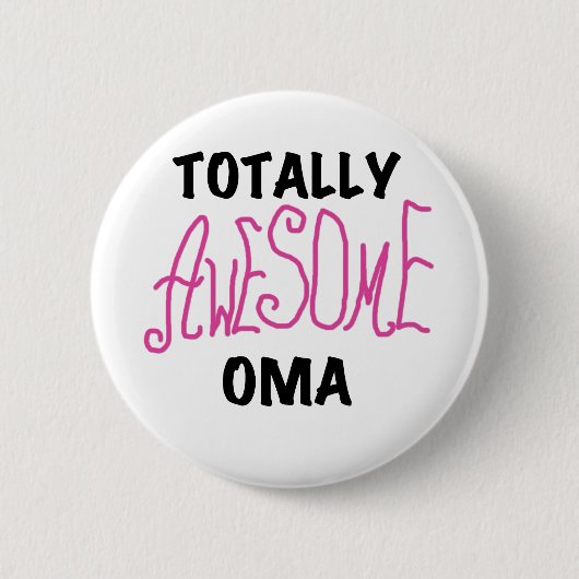 Badge Rond 5 Cm T-shirts et cadeaux Oma Pink absolument géniaux (Devant)