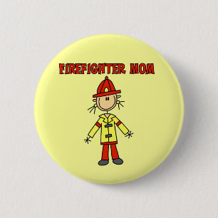 Badge Rond 5 Cm T-shirts et cadeaux pour maman pompier