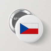 Badge Rond 5 Cm T-shirts et cadeaux tchèques de drapeau (Devant & derrière)