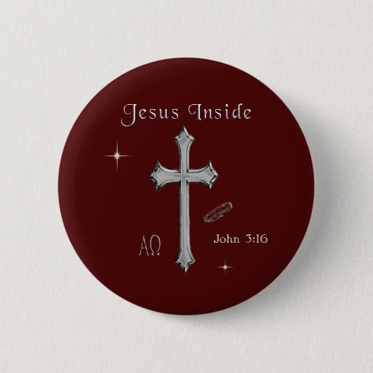 Badge Rond 5 Cm T-shirts Jésus (Devant)