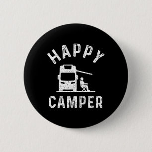Badge Rond 5 Cm T-shirts pour camping-car Happy Camper