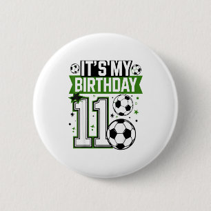 Badge Rond 5 Cm T-shirts pour garçon d'anniversaire 11 Football C'