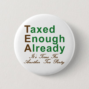 Badge Rond 5 Cm T-shirts, tasses et boutons du thé 2009 !