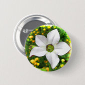 Badge Rond 5 Cm Tabac à fleurs (Devant & derrière)