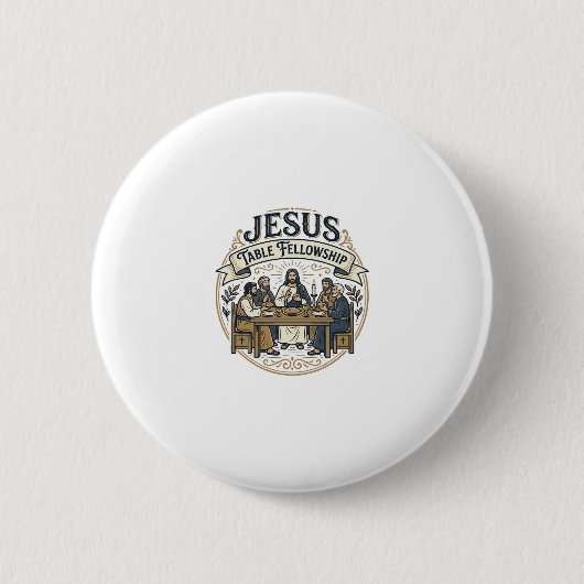 Badge Rond 5 Cm Table de communion de Jésus Table de communion de (Devant)