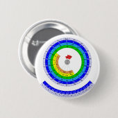 Badge Rond 5 Cm Table des éléments périodique circulaire (Devant & derrière)