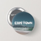 Badge Rond 5 Cm Table Mountain Océan Le Cap (Devant & derrière)